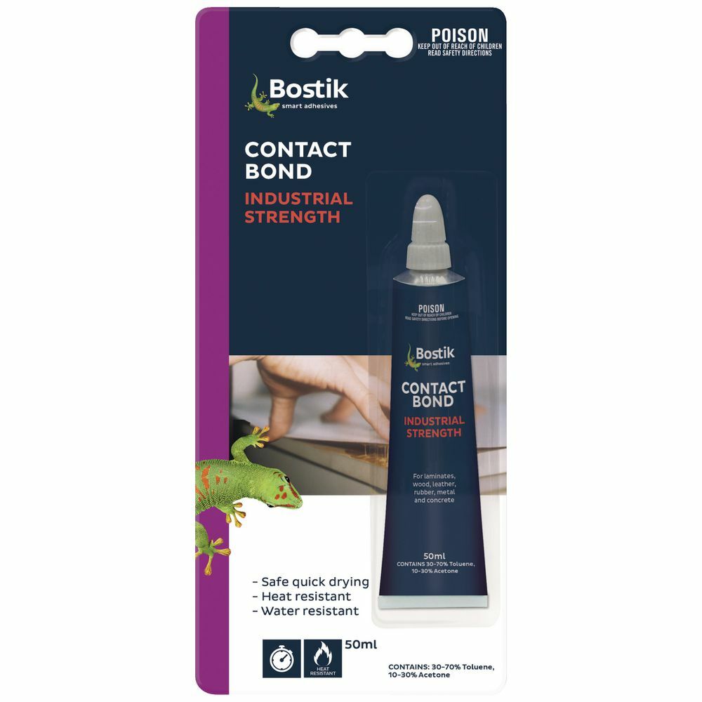 Bostik Contact Bond Industrial Strength Adhesive Multi Purpose 50ml