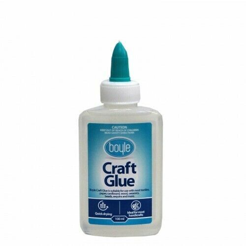 Boyle Clear Craft Glue Quick Drying Ideal For Crafts 100ml