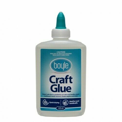 Boyle Clear Craft Glue Quick Drying Ideal For Crafts 225ml