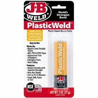 JB Weld Plastic Weld Putty ABS, PVC, CPVC, Bumpers, Water Tanks