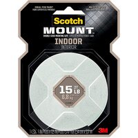 Scotch 3M Mounting Tape Indoor 15lbs 2.5cm x 3.2m