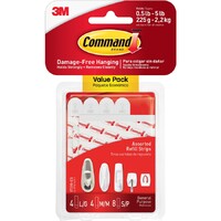 Command Adhesive Assorted Refill Strips x 16 (17200)