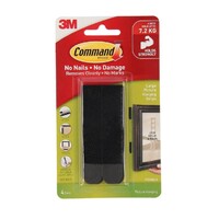 Command Large Picture Hanging Strips Black x 4 (17206BLK)