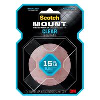 Scotch 3M Double Sided Mounting Tape Clear 15lb 2.5m x 1.52m