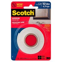 Scotch 3M Mirror Mounting Tape x 1.52m Holds 10lbs