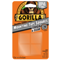 Gorilla Double Sided Mounting Tape Squares Holds 3Kgs