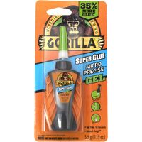 Gorilla Super Glue Micro Precise Gel 5.5g - Instant, Strong Bonding, Controlled Dispensing for Various Surfaces