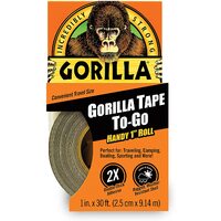 Gorilla Tape Reinforced Backing Incredibly Strong Weather Resistant 2.5cm x 9.14m