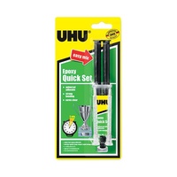 UHU Easy Mix Epoxy Quick Set Adhesive Clear 5 min 14ml