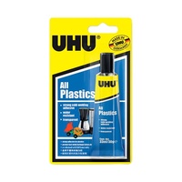 UHU All Plastics Strong Water Resistant transparent Adhesive 30g