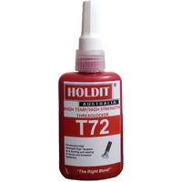 Loctite 272 Equivalent T72 STUDLOCK: High-Temperature, High-Strength Threadlocker for Bolts 25mm+ 50ml