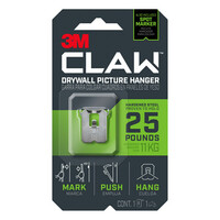 3M Claw Drywall Picture Hanger 25lbs 11Kg [Pack x 1]
