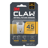 3M Claw Drywall Picture Hanger 45lbs 20Kg [Pack x 3]