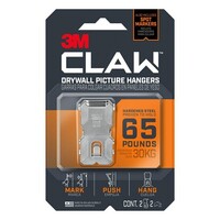 3M Claw Drywall Picture Hanger 65lbs 30Kg [Pack x 2]