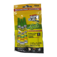 The Original Super Glue Super Glue Gel x 3 Tubes of 2g each Fast curing non drips 6g