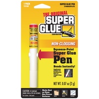 The Original Super Glue Non-Clogging Squeeze-Point Super Glue Pen 2g