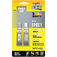 The Original Super Glue 5 Minute Metal Epoxy Adhesive Single Use Tubes Bonds Various Metals 6g