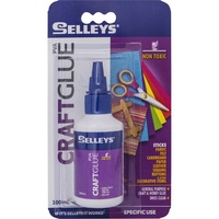 Selleys Craft Glue PVA Non Toxic Hobby Dries Clear 100ml