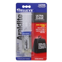 Araldite Ultra Clear Epoxy Adhesive Dries Crystal Clear Holds Up to 130Kg Ideal for Glass 24ml