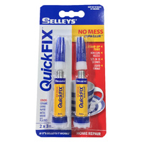 QuickFix Supa Glue Liquid Non Clog Slef piercing cap Sets in 10 Seconds 2 x 3ml