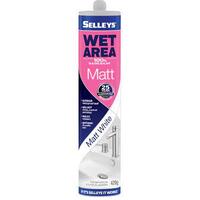 Selleys Wet Area Matt White  Ultimate 100% Silicone Sealant for Waterproof, Mould-Resistant Sealing in Bathrooms, Kitchens & More!