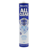 Selleys All Clear Crystal  Multipurpose Sealant for Wet, Oily & Dirty Surfaces with Crystal Clear Finish. Paint, Mould & Water Resistant