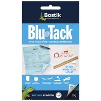 Bostik Blu-Tack BluTack The Original Reusable Adhesive Stick Position Hold 75g