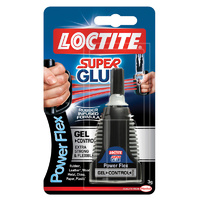 Loctite Super Glue Gel Power Flex Rubber Infused Formula Extra Strong and Flexible 3g