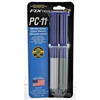 PC11 Waterproof Marine White Epoxy cures underwater Syringe 28g